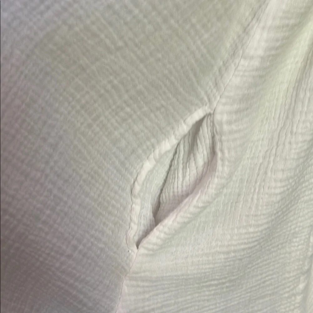 Myrah Penaloza Frieda Gown - White Cotton Gauze Lined Midi Dress - Picture 15 of 17